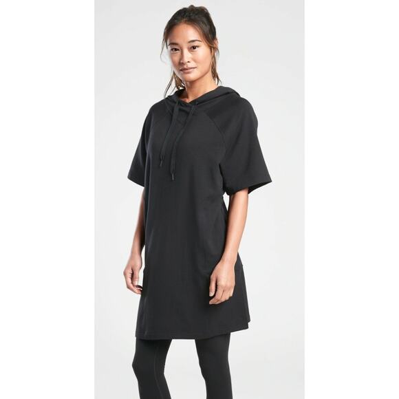 Athleta Cabana Tunic Hoodie Sweatshirt black - Picture 1 of 3